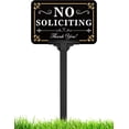 thumbnail image 1 of Estaca de aluminio ajustable para letreros «No soliciting», 37 cm de alto, 1 of 4