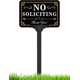 thumbnail image 1 of Estaca de aluminio ajustable para letreros «No soliciting», 37 cm de alto, 1 of 4