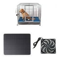 thumbnail image 6 of Tizuqe Solar Panel Powered Fan Mini Ventilator 10W 12V Solar Exhaust Fan for Dog Chicken House Greenhouse RV Roof Quietly Cools, 6 of 15