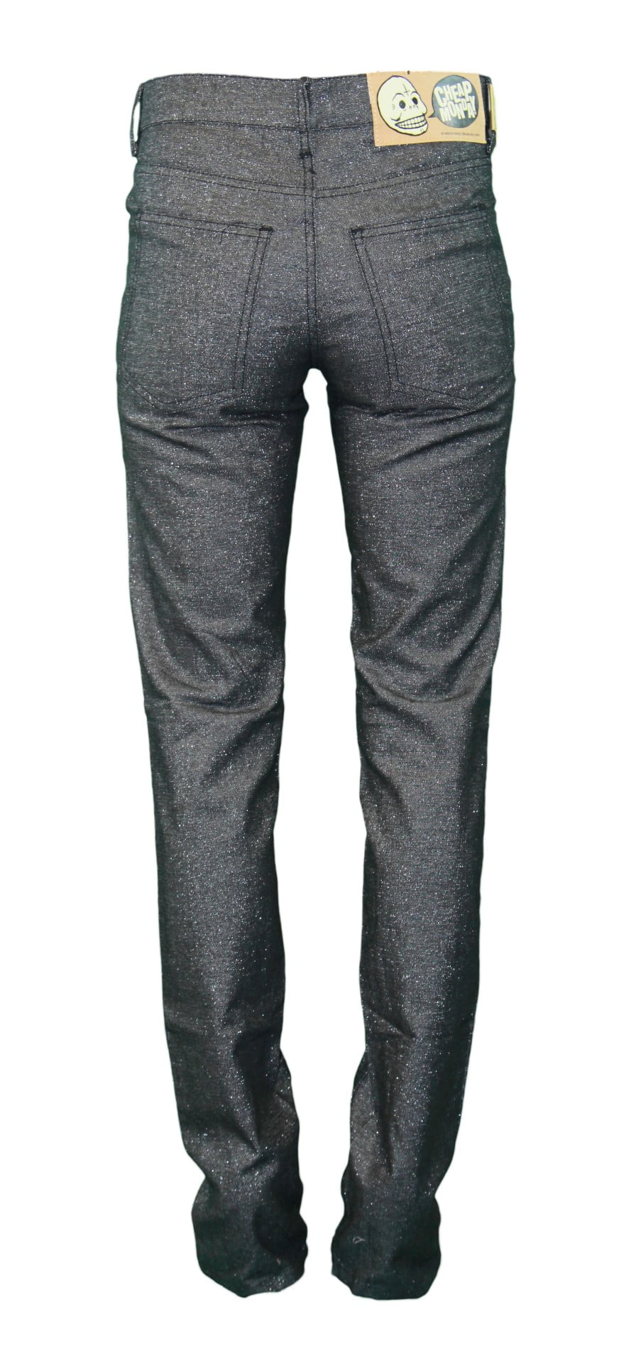 CHEAP MONDAY Women/'s Tight Silver Skinny Jeans 0100293 $65 NEW