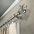 thumbnail image 2 of Pisces 13/16" Bay Window curtain rod 20"-36", 38"-72" - Satin Nickel,(ABay-74-5), 2 of 5