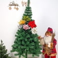 thumbnail image 3 of 6 piezas de flores de Pascua de seda, flores artificiales de Navidad, adornos para árboles de Navidad con purpurina, flores artificiales para árboles de Navidad para bodas, blancas, 3 of 5