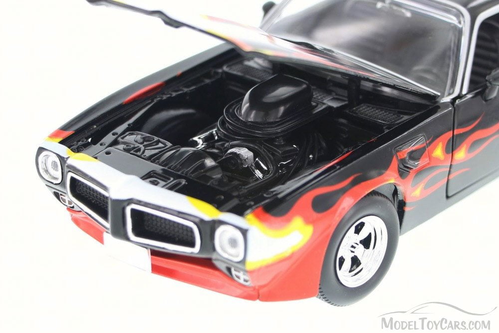 1:25 Johnny Lightning Ertl 1970 Pontiac Firebird diecast high detail Black/Flame
