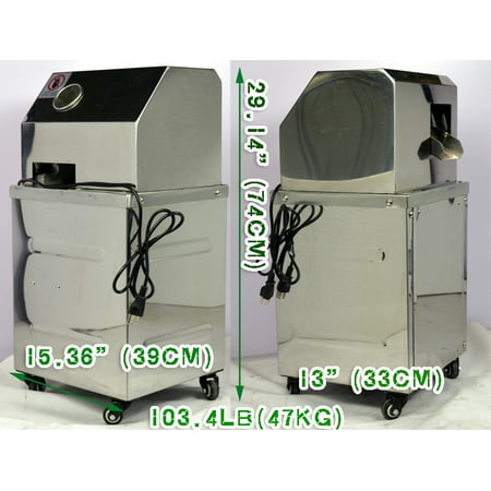 Sweet Home Electric Intbuying Electric Sugar Cane Juice Machine Sweet Sorghum Copper Motor Stainless Steel Vertical#134110 ()