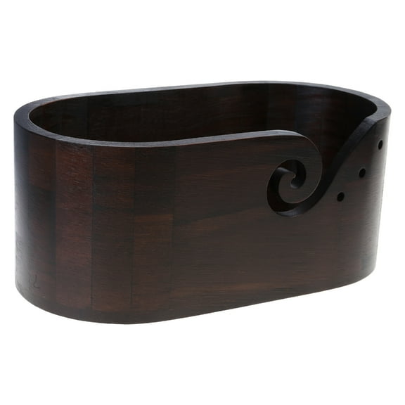 Necvior Large Yarn Storage Bowl Oval Yarn Bowl Yarn Storage Crochet Bowl Oval Knitting Bowl for Crocheting Knitting