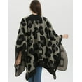 thumbnail image 7 of ZhangBaoLin Women Shawl Wrap Cardigan Poncho Cape Open Front Long Sweater Coat Winter Fall Wool Blanket, 7 of 7