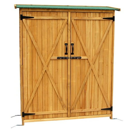 MCombo Tall Fir 4.15 ft. W x 1.64 ft. D Solid Wood Lean-To