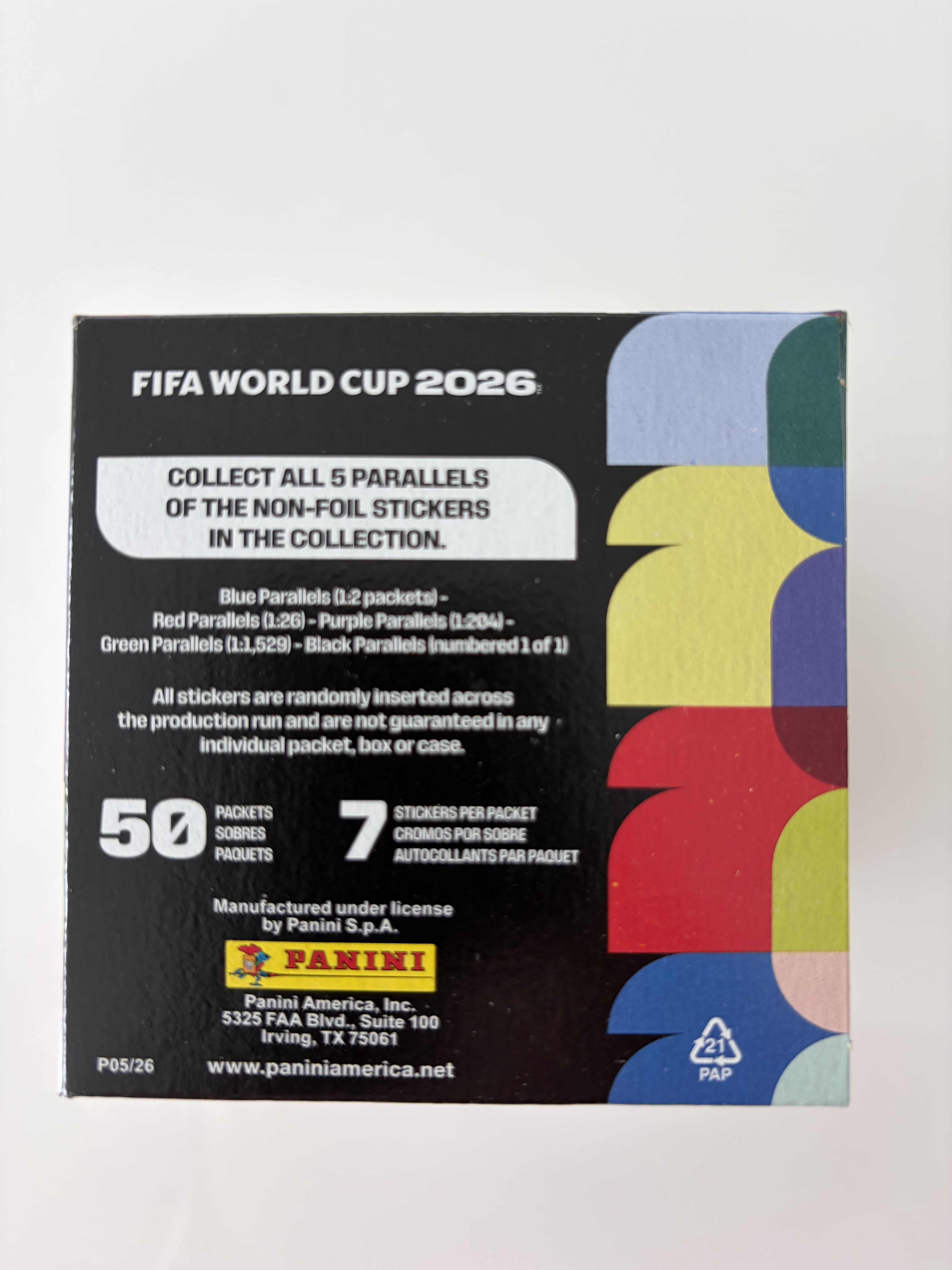 FIFA® World Cup 2026 PANINI® Collection - Limited Edition Hard Cover Album and 1 Box with 50 Sticker Packets