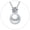 B Austrian Crystal Pearl in White Gold, variant on MomentWish Moissanite Pearl Necklaces for Women,Simulated Diamond Necklace 925 Sterling Silver Christmas Anniversary Gifts for Her