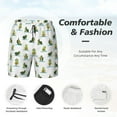 thumbnail image 5 of Balery Cute Avocado Yoga Mens Swim Trunks Swim Shorts for Men Quick Dry Inseam Beach Shorts with Compression Liner Pocket-XX-Large, 5 of 9