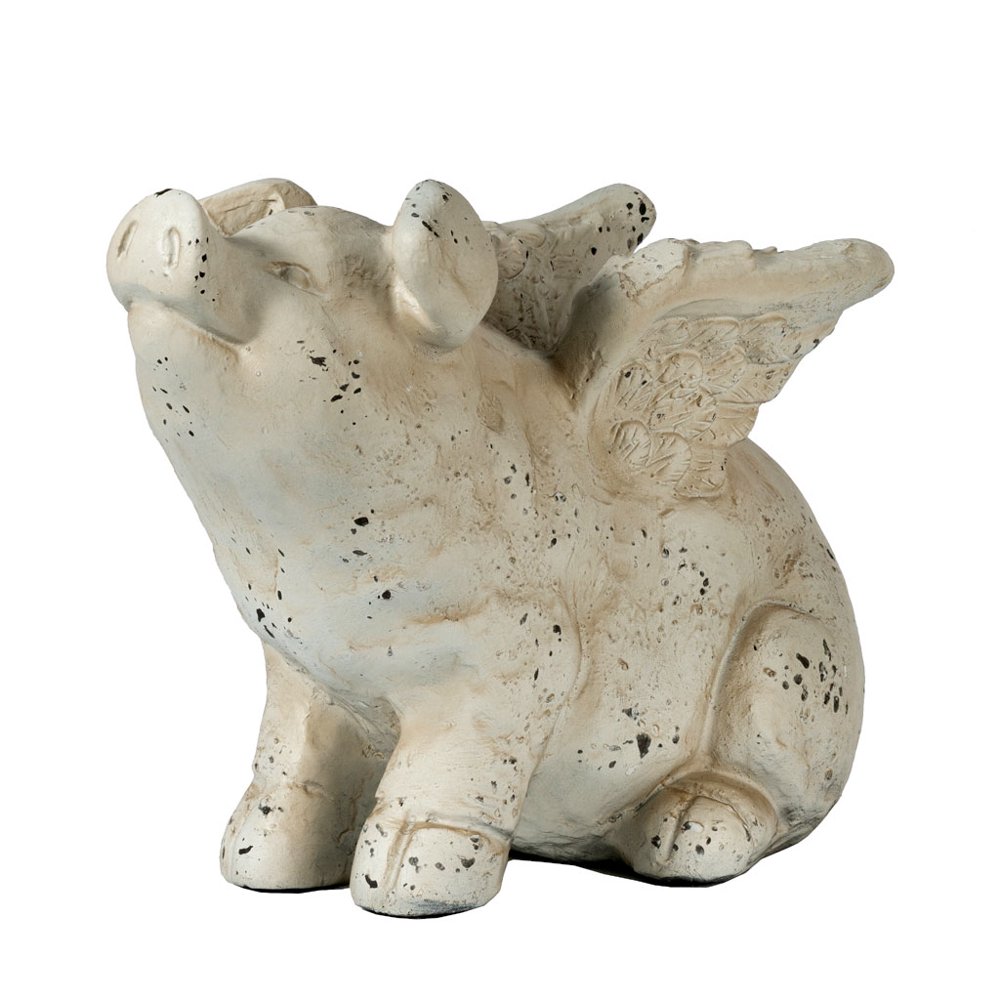 Flying Pig Statue 16x8.5x12"