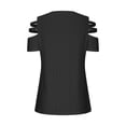 thumbnail image 5 of Taylonsss 2024 Women's New Spring/summer Fashion Casual Mesh Zipper Short-sleeved T-shirt Top, 5 of 5