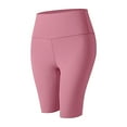 thumbnail image 5 of Bermuda Shorts for Women Trendy 2025 Solid Color Peach High Waisted Elastic Yoga Sports Baggy Dressy Casual Womens Jorts S-2XL, 5 of 5