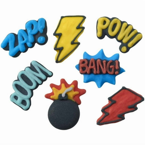 Superheroes Royal Icing Decoration