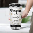 thumbnail image 4 of Penguin Stainless Steel Tumbler Coffee Cups Tumblers 20 Oz Mugs Decor Mug Insulated Travel Cup Gifts For Penguins Lovers Women Adults Kids Girls On Birthday Christmas Day, 4 of 7
