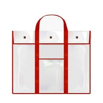 Nilvkv Carrying Handle Large Transparent Poster Board Bag for Artwork Board Supplies Charts and Teaching Materials, Organization and Storage