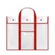 thumbnail image 1 of Bolsa transparente para portafolios de pósteres | Organizador grande para guardar obras de arte con asa de transporte para materiales didácticos, gráficos y suministros para tablones de anuncios., 1 of 1