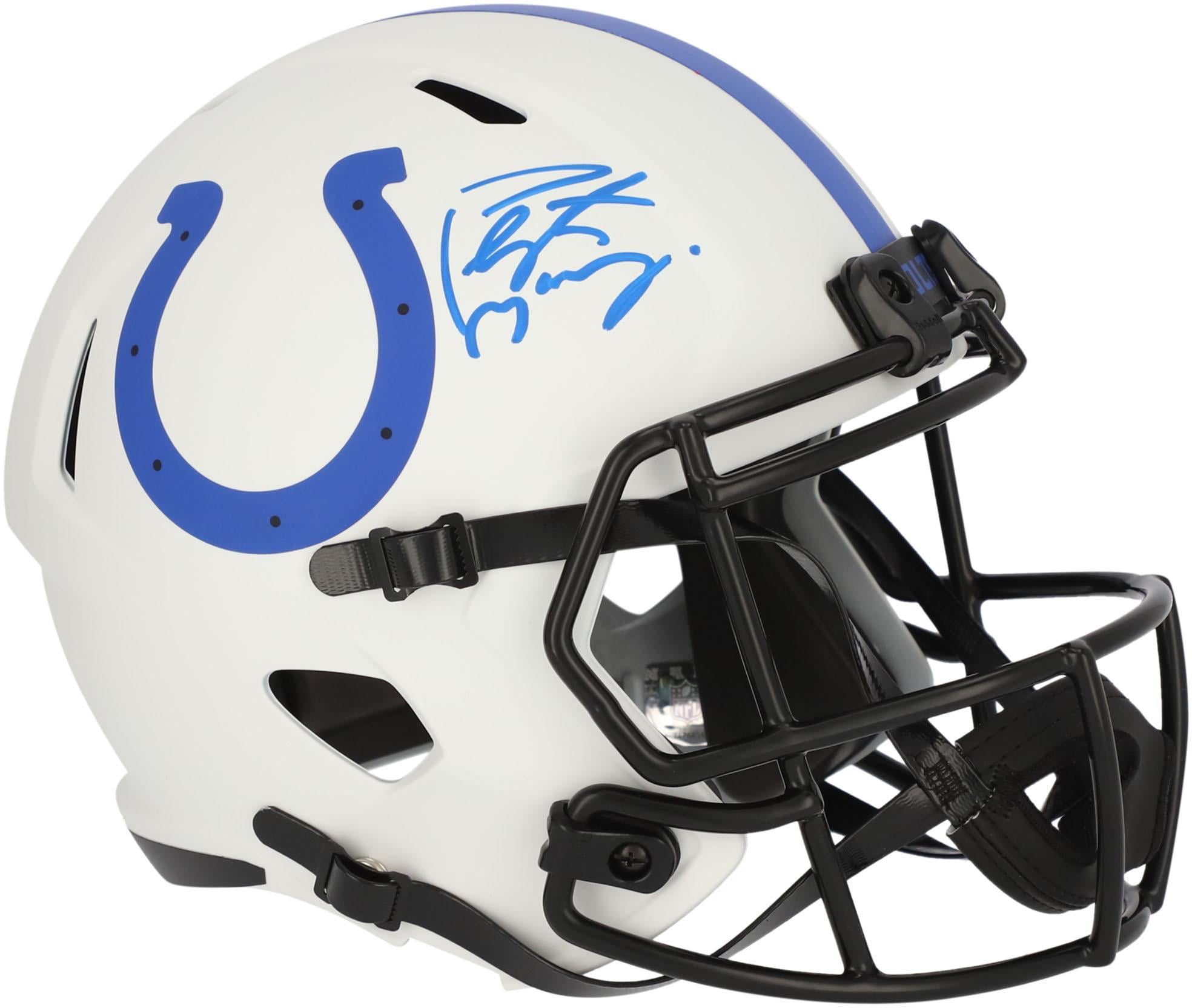 Peyton Manning Indianapolis Colts Autographed Riddell Lunar Eclipse  Alternate Speed Replica Helmet - Fanatics Authentic Certified 