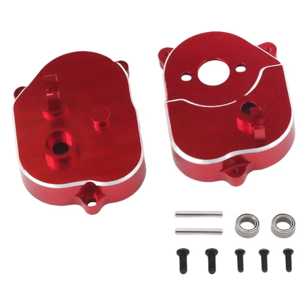 Caja de cambios de coche a escala 1/12, carcasa de transmisión, cubierta de caja de cambios resistente de Metal para modelo para MN82 MN78 RC Hobby rojo