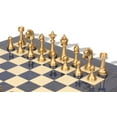 thumbnail image 4 of Classic Persian Staunton Solid Brass Chess Set with Blue Ash Burl & Erable High Gloss Chess Board, 4 of 9