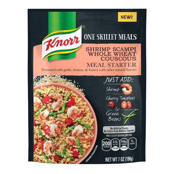 Knorr One Skillet Meals Meal Starter Shrimp Scampi Whole Wheat Couscous 7 oz