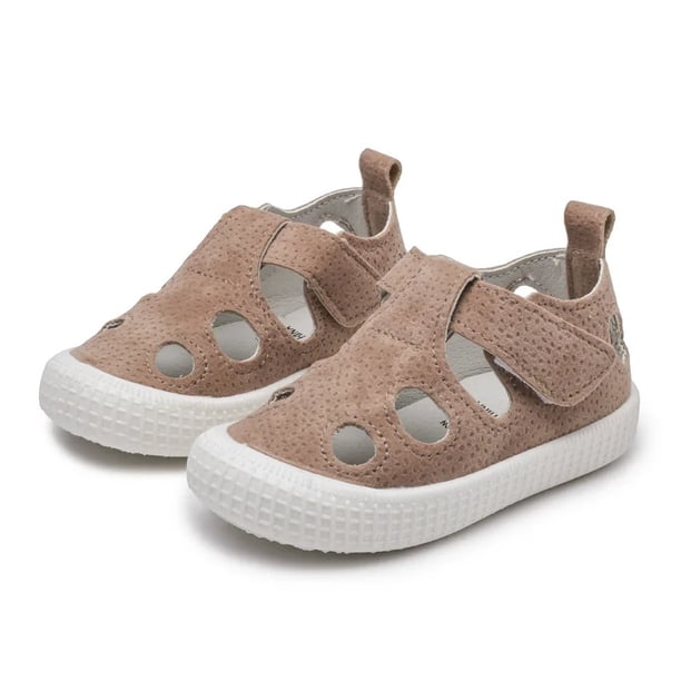 2024 zapatos descalzos con suela mágica para niños, sandalias de fondo suave Unisex con diseño calado transpirable para bebés y niñas