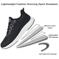 thumbnail image 4 of HA-EMORE Tennis Shoes Sneakers Womens Athletic Running Shoes Non Slip Lightweight Breathable Mesh Fashion Sneakers for Walking Gym Workout Jogging, 4 of 5