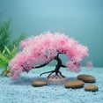 thumbnail image 3 of Jiibva Artificial Aquarium Plants, Fish Tank Decorations, Cherry Blossom Aquarium Fish Tank Simulation Aquatic Aquarium Tank Accessories, 3 of 7