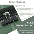 thumbnail image 3 of 2 Piece Hardside Spinner Wheel Luggage Set with Wheels and 3 Digit Combination Lock, 28" 20" 2 Size Suitcase Set, 3 of 8