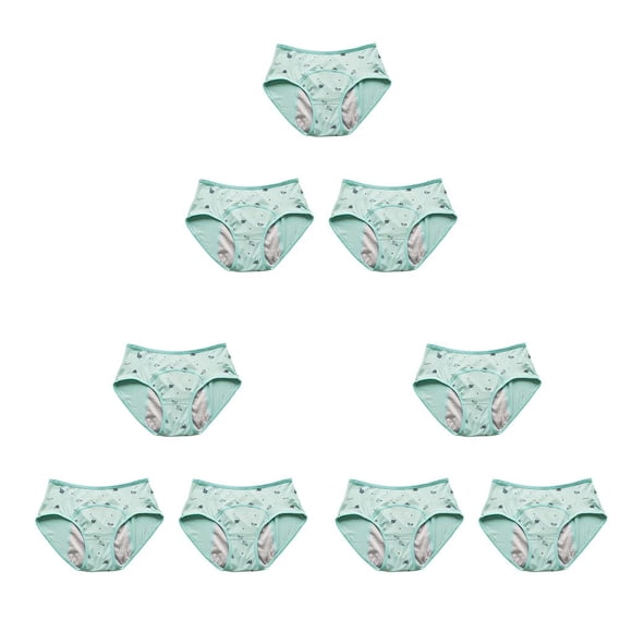 Minnieouse Encantadoras bragas de período para niñas, ropa interior menstrual fisiológica, bragas, lencería a prueba de fugas, transpirable, Type1 NO1