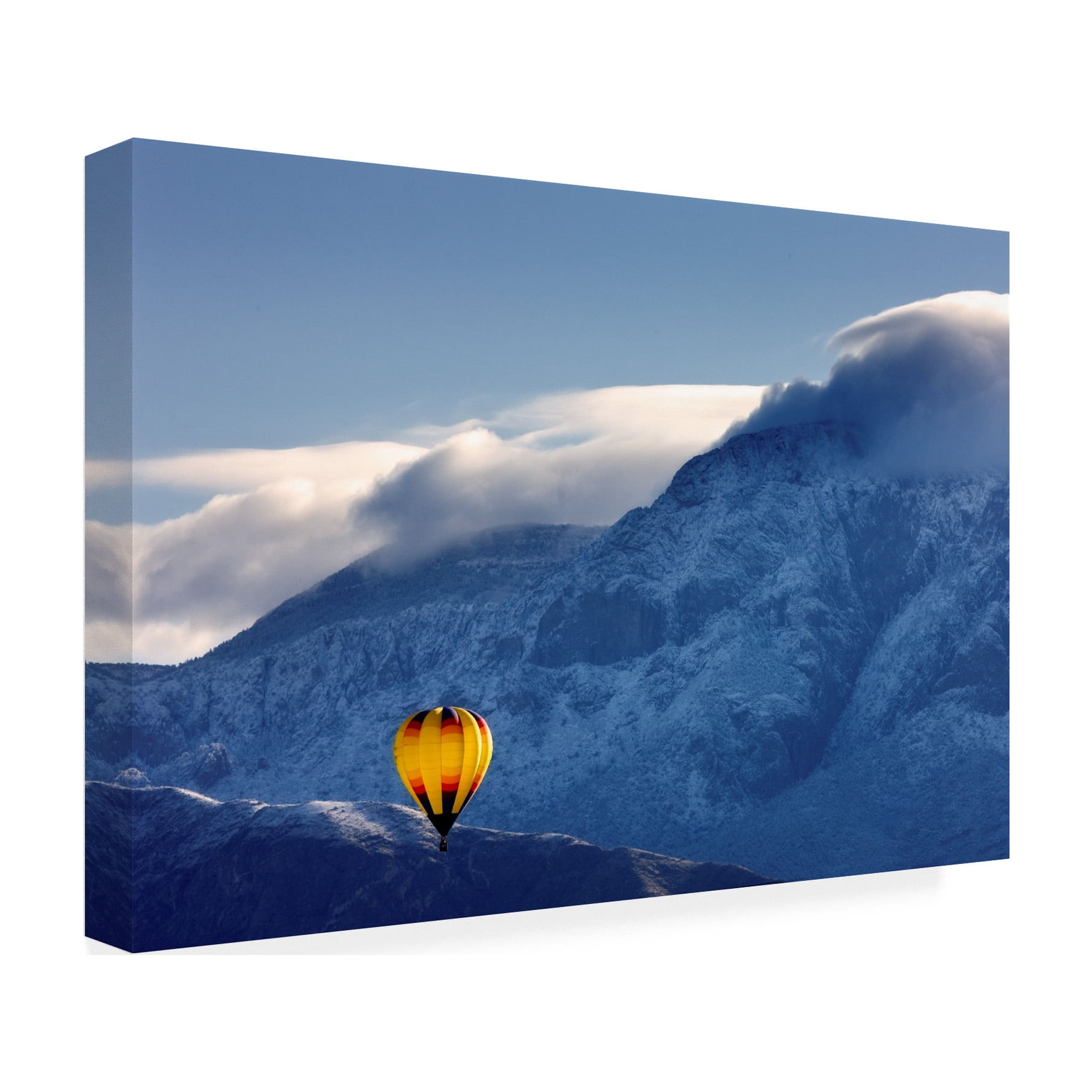Trademark Fine Art 'Balloon Fiesta Snow' Canvas Art by Mike Jones Photo