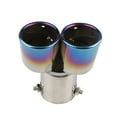 thumbnail image 3 of Car Exhaust Tip Stainless Steel Dual Tailpipe Throats Muffler Exhaust Tip Auto Modification Supplies, 3 of 9