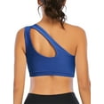 thumbnail image 6 of SAYFUT Womens One Shoulder Sports Bra Cute Sexy Medium Impact Workout Bra Sports Running Bras, 6 of 7