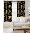 thumbnail image 2 of Western Cowboy Blackout Curtains for Bedroom Living Room Darkening Curtains 54 Inch Long Boho Ethnic Cow Head Cactus Vintage Short Curtain for Small Window Treatment Grommet Drapes 52"x54"x2, 2 of 9