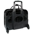 thumbnail image 3 of W Series | WILLOWBROOK | 17" Leather Patented Detachable -Wheeled Ladies' Laptop Briefcase - Black, 3 of 6