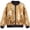 Gold-L8GAA, variant on Kids Glitter Sequin Zip Up Jacket for Boy Girl Sparkly Back To School Party Coat Stage Performance Jackets