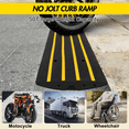 thumbnail image 4 of Shininglove 48" Heavy-Duty Rubber Curb Ramps (2-Pack) - 110,000 lb Capacity Driveway Threshold Ramps w/Non-Slip Surface, 2.4" Rise for Wheelchairs, Trucks, Scooters & RVs, 4 of 6