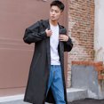 thumbnail image 2 of IVEYRTF Unisex Long Sleeve Waterproof Raincoat for Walking and Light Outdoor Activities Breathable Comfort Fit HoodRain Jacket(Black,2XL), 2 of 8