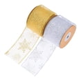 thumbnail image 2 of jifeng Homyl 2pcs 10 Yards Christmas Ribbon for Gift Wrapping Crafts Wreaths Decoration, 2 of 6