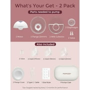 Momcozy M5 Hands Free Breast Pump Wearable, Electric Breast Pump Portable Purple, 2 Count