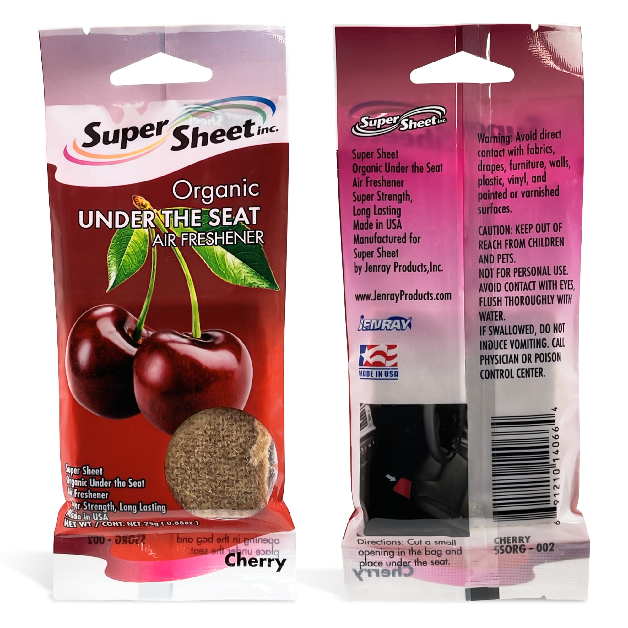 Super Sheet, Organic Under the Seat Car Air Freshener, Long Lasting