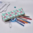 thumbnail image 5 of Naloa Flamingo Print Leather Pencil Case - Portable Big Capacity Pencil Pouch Organizer Bag Stationery Bag for Work & Office Pencil Pen Case, 5 of 5