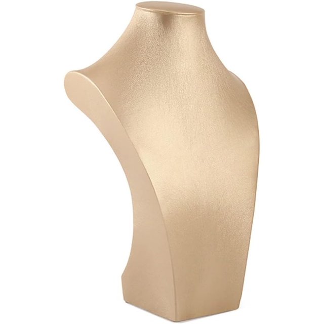 Porte-Bijoux en Cuir, Support de Collier, Modèle de Collier, Support de Mannequin, Pendentif, Accessoires de Présentation de Bijoux, Support de Bijoux, Champagne