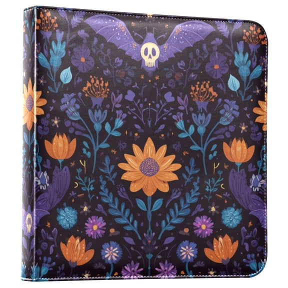 Photo Album Leather Photo Album 11.8x11.2x1.5 Inch Bookshelf Photo Album Photo Album Photo Store Scrapbook Photo Album Beautiful Halloween Bats