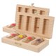 thumbnail image 1 of Caja de recuerdos para bebé, para cabello y dientes fetales, caja de madera con frascos de vidrio para el cordón umbilical y el primer corte de pelo, organizador de recuerdos para recién nacidos, 1 of 8