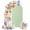 Auqamarin LightYellow Beige, variant on Blue Green Arch Backdrop Cover, Spandex Fitted Wedding Arch Cover, Grid Checkered Plaid Gingham Lattice Trellis Round Top Stand Covers for Birthday Ceremony Bridal Shower Party Decor 4x1.65 Ft