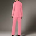 thumbnail image 3 of A New Fashionable Women's Button Down Form Fitting Lapel Cardigan And Elegant Suit Jacket Set Homecoming Pants Outfit Junior Dressy Pant Suits for A Wedding Winter plus Size Jumpsuits Wedding Outfits, 3 of 6