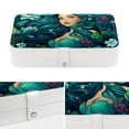 thumbnail image 4 of Mermaid Portable PU Leather Jewelry Organizer with Removable Compartment, Bracelet Holder, Earring Organizer, and Jewelry Boxes, 4 of 6