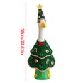thumbnail image 2 of Sruoe Christmas Porch Goose Outfits, 23 Inch Christmas Tree‑Shaped Porch Goose Clothes, Candy Cane & Holly Decor Goose Clothes Dress for Lawn Yard Patio Party Decoration, 2 of 7