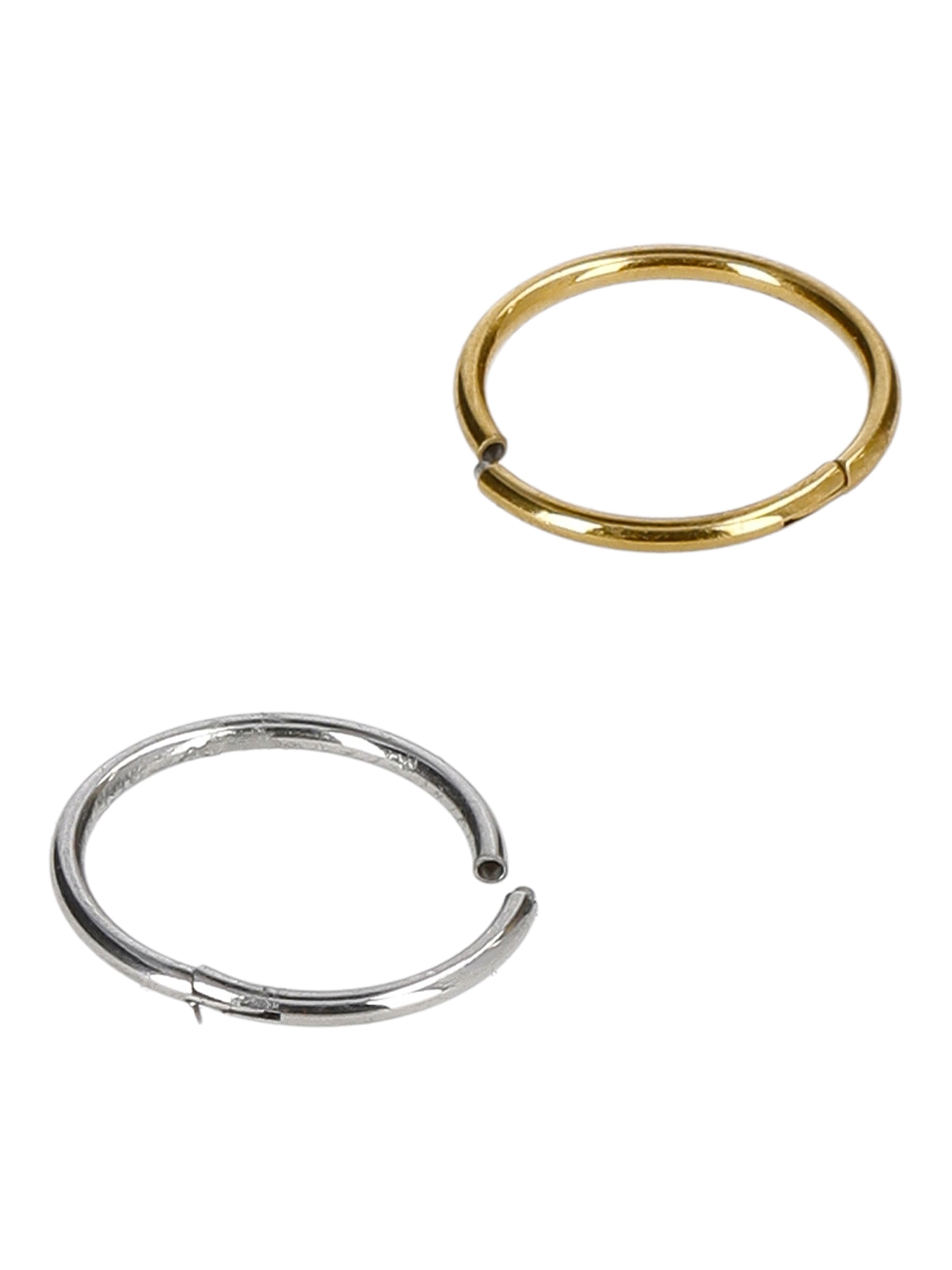 No Boundaries Gold Tone Stainless Steel Multiuse Piercings 2-Piece Set